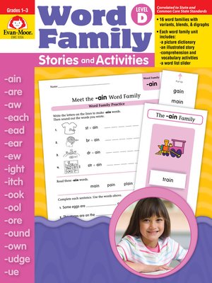 cover image of Word Family Stories and Activities, Grades 1-3 (Level D)